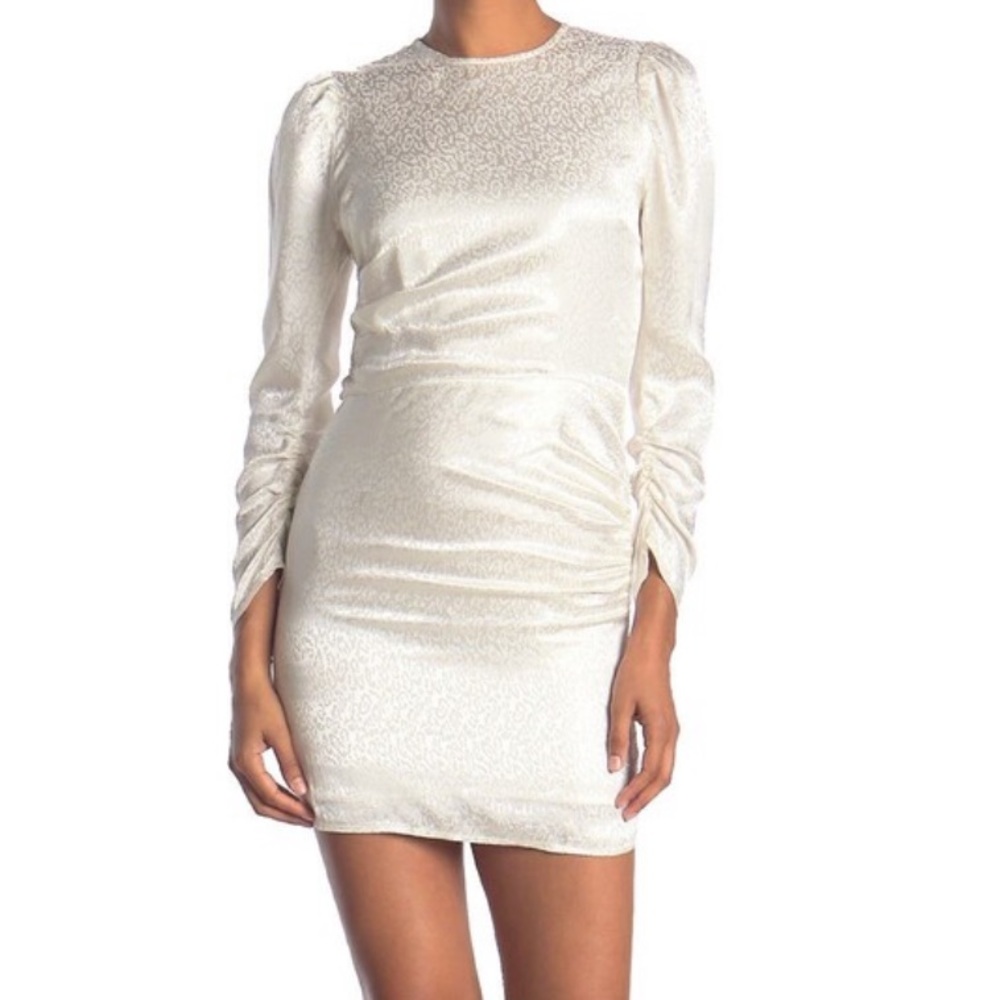 Ines Ruched Full Sleeve Mini Dress (NWT)